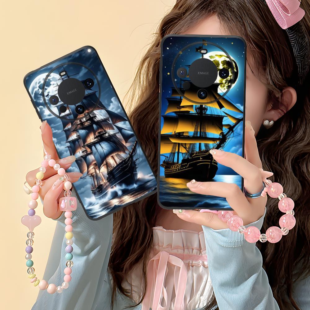 Pirate Corsair Mobile Phone Case for Huawei Mate 60 50 40 30 20 10 Pro Plus Lite E 5G Colorful Printing Cover Luxury Smartphone