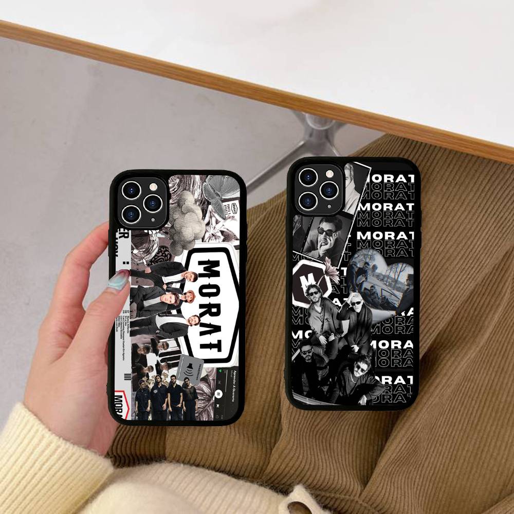 M-Morat Band Phone Case Wireless Charging PC+TPU For IPhone 11 12 13 14 15 16 17 Pro Max Plus Case
