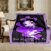 1pc Easy-Care Betty Boop Blanket, Perfect for Couch, Bed, Home, Travel & More, Warm & Durable Printed Blanket