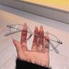 Stylish Oval Lightweight Unisex Glasses: Versatile Myopia-Compatible Soft TR Frame