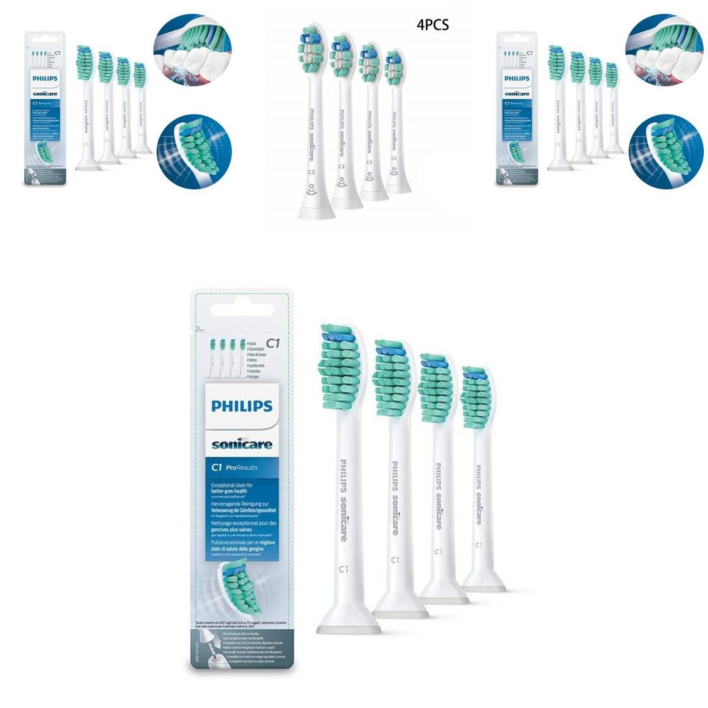 Philips Sonicare C1/2 Toothbrush Replacement Heads Pack Of 4 Gentle And Effective
