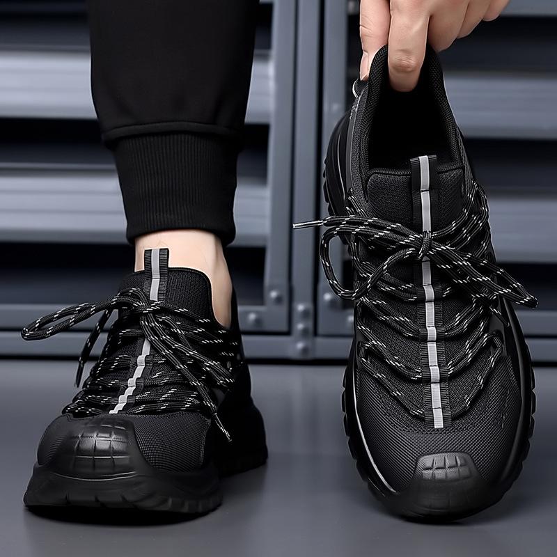 Fashion Men Shoes Autumn 2025 New Trendy Baotou Soft Sole Sports Casual Tourism Outdoor Mountaineering Thick Sole Anti Slip Running Shoe