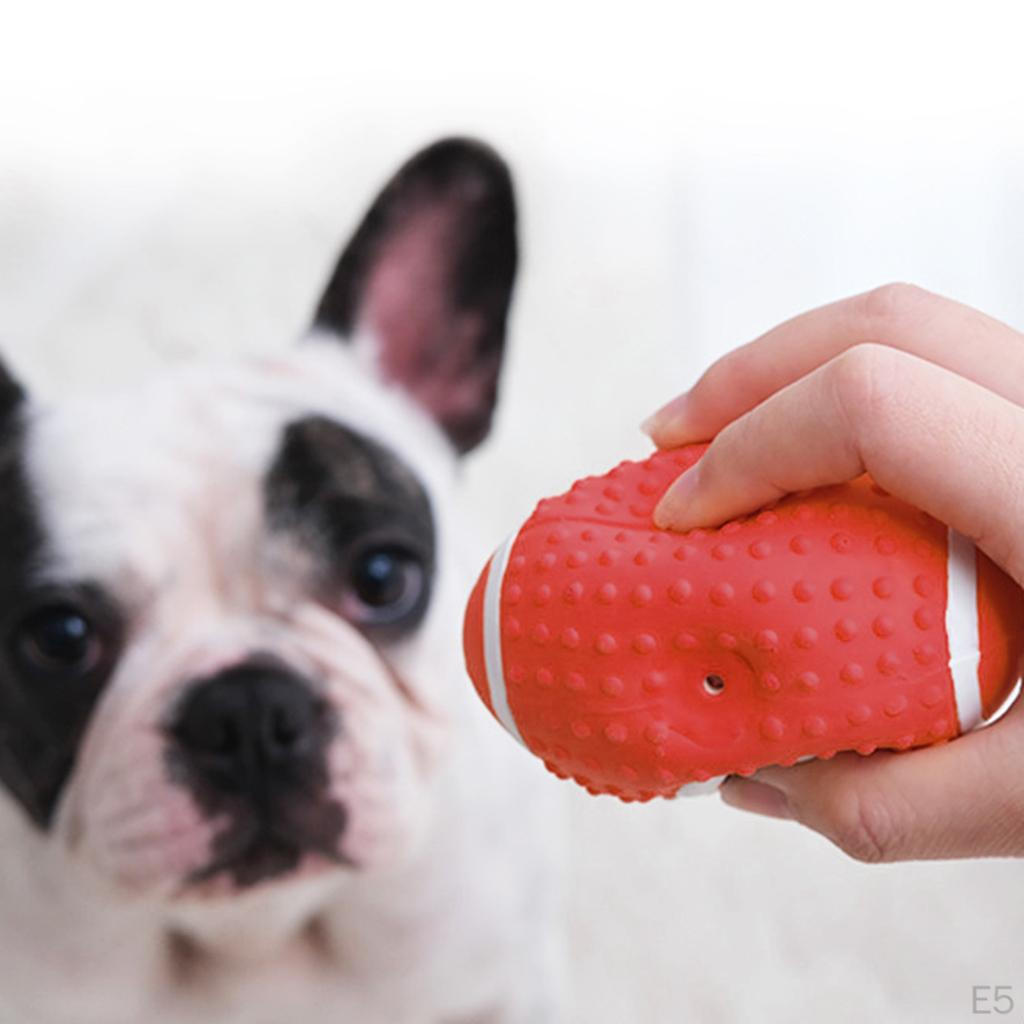 Dog Chew Toy Bite Resistant Rubber Squeaky Ball
