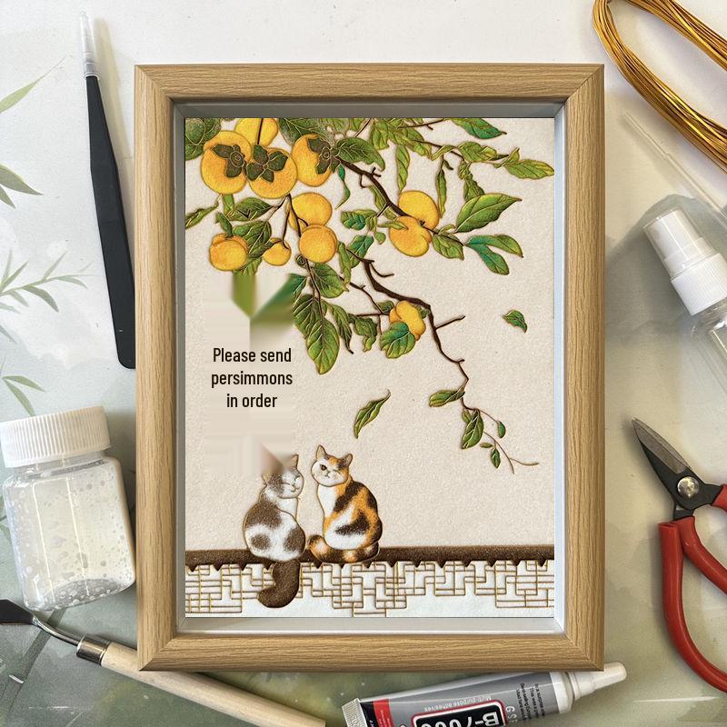 Cloisonné Enamel Painting Kit: Handmade Heritage Gift & Photo Frame Display