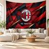 AC Milan Wall Tapestry, Soft Fabric Wall Hanging, Decorative Backdrop For Bedroom Home Wall Art