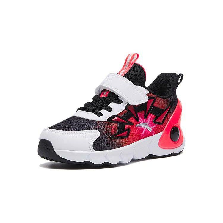 Anta Comfortable Versatile Wear-Resistant Breathable Low-Top Kids Running Shoes Kids sneaker Black Red 312319914-1