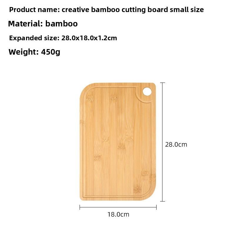 

Kitchen Bamboo Cutting Board Dualsided Vegetables And Dough Prep For Home Use 28x18x1.2cm