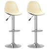 Day and Night - Day and Night Kitchen Stools 2 Pcs Cream Fabric