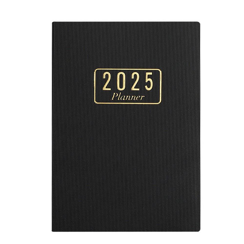 

12-месячный планер А5 на 2025 год Годовой график Планировщик для офисной работы Школьные принадлежности чёрный