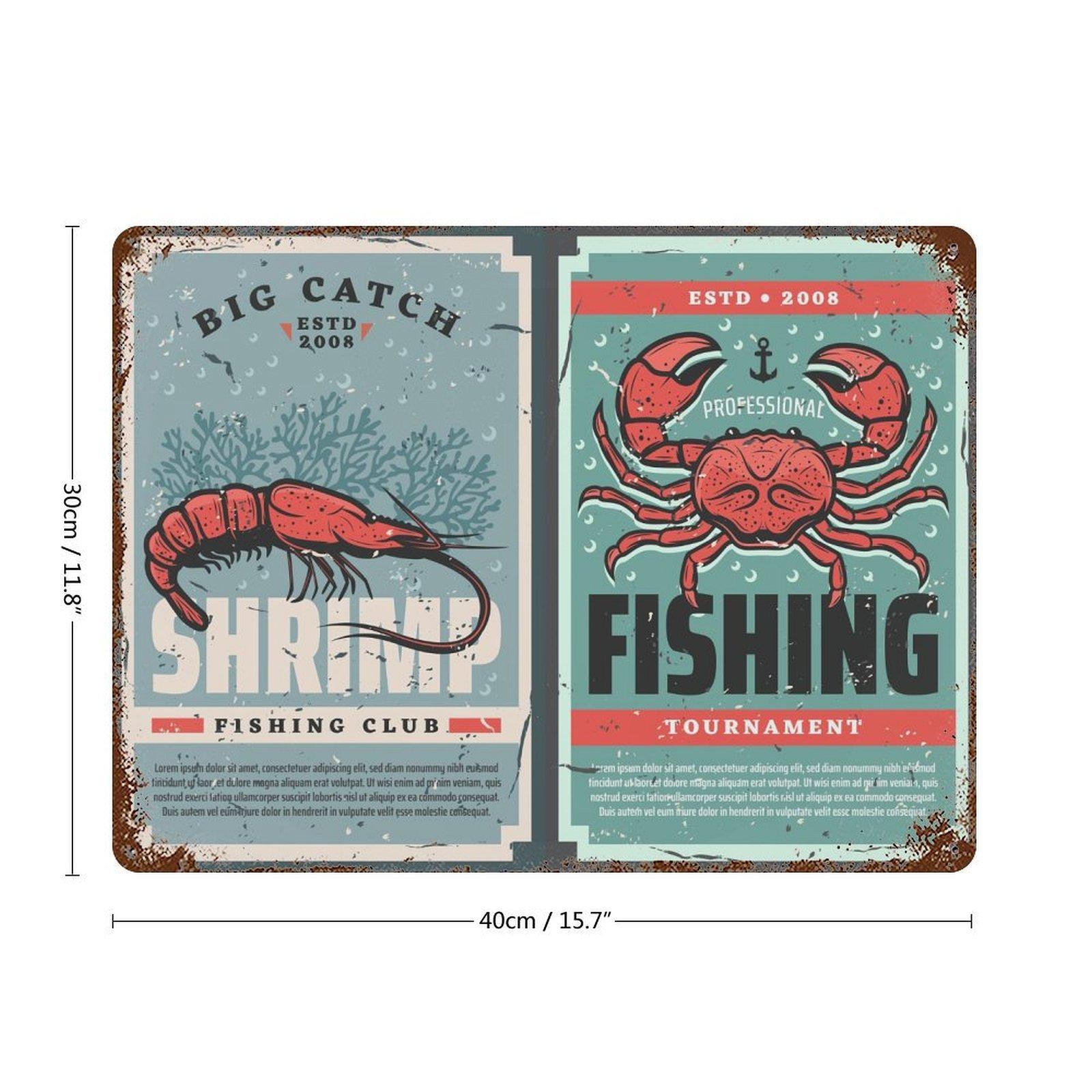 

1-Pack vintage aged metal wall plate, 20×30cm and 30×40cm, rust-effect decor for bar, kitchen or living space 30*40CM