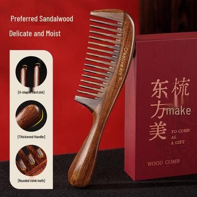 Sandalwood Head Massage Comb Set