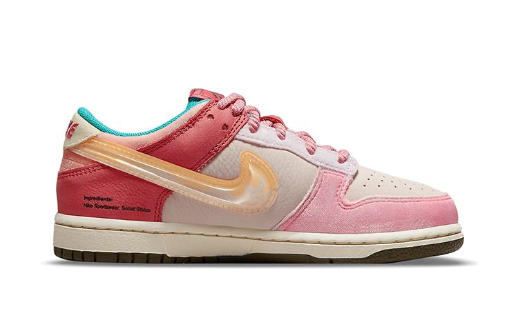 Nike Dunk Low Social Status Free Lunch Strawberry Milk PS DM3349-600