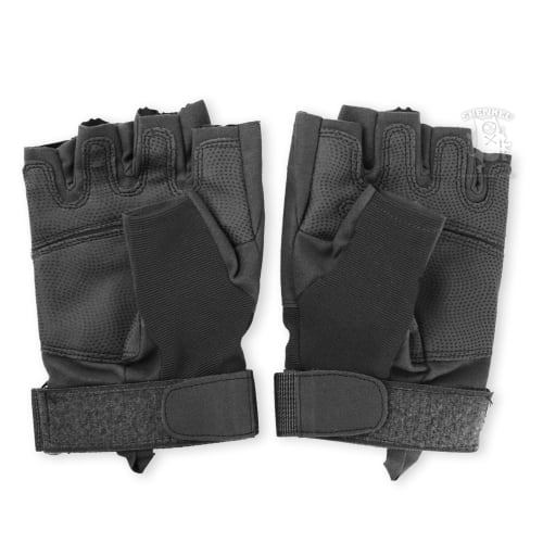 SHENKEL Half Finger Tactical Gloves, Black (glove-004bk)