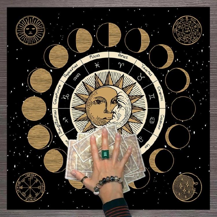 Tarot Table Altar Cloth Board Game Tablecloth Divination Card Altar Tablecloth