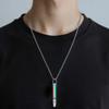 Anti-Smoking Aid Necklace Calm Harmony Anti-Smoking Necklace Breathing Necklace for Anxiety Steel Mindful Breathing Necklace