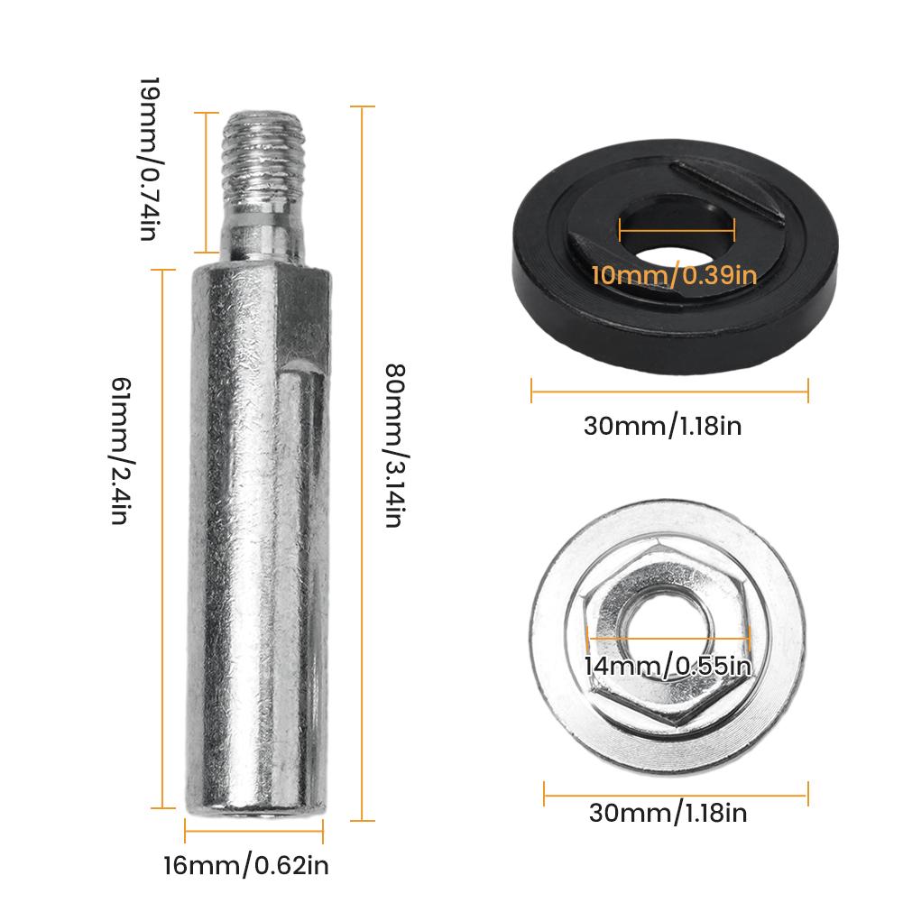Accessories Connecting Rod Extension Connecting Rod Angle Grinder Shaft Steel With Nuts Workshop Set High Quality
