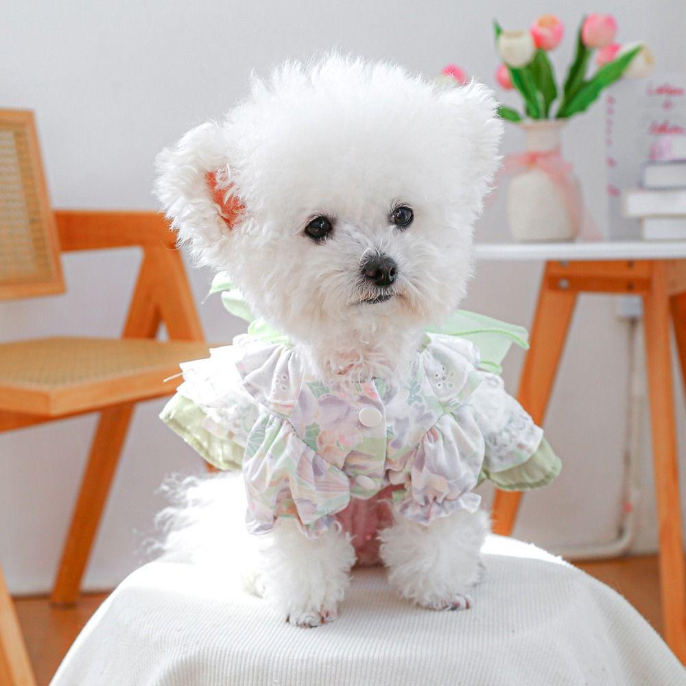 

Exquisite Pet Princess Dress Breathable Cat Skirt Elegant Dog Skirt Pet Clothes XS