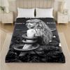 Coperta in Flanella con Stampa Taylor Swift Morbida Calda Coperta Plaid in Peluche per Letto Divano Divano Uso Domestico Interno