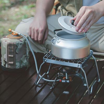 Camping Grills with Foldable Legs, Stainless Grills Grate Gas Stove Campfire Stand Portable Grills Grid for Backpacking