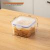 Transparent Food-Grade Kitchen Storage Box for Refrigerator and Microwave, Ideal for Fresh Food, Heating, and Takeaway.
