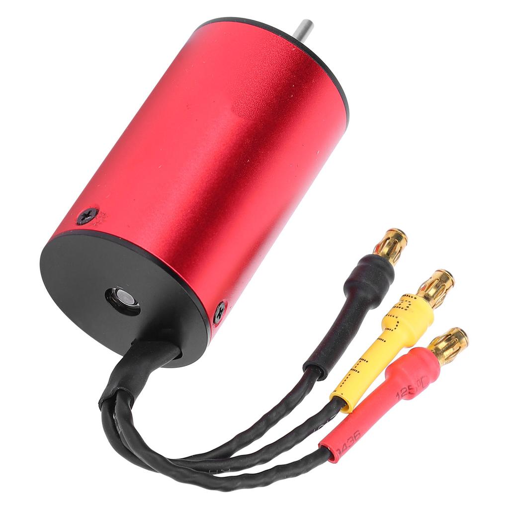 HH2440 4000kv Brushless Motor Lightweight for 1/18 RC Brushless Car/Ship Red Metal