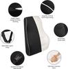 Car Seat Office Chair Back Lumbar Support Car Waist Rest Rebound Memory Foam Cushion Pad Back Lumbar Cushion for Car Driver