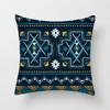 Bohemian Colorful Geometric Peach Skin Pillow Cover Retro Ethnic Style Cushion Cover Cushion Home