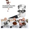 51/53/58 Mm Aluminum Dosing Ring for Delonghi With Magnetic Brewing Bowls Coffee Machine Accessories Espresso Barista Tool