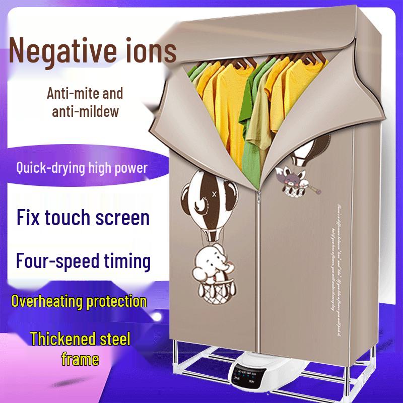 Foldable Remote-Controlled Clothes Dryer with Warm Air Blower for Home Use
