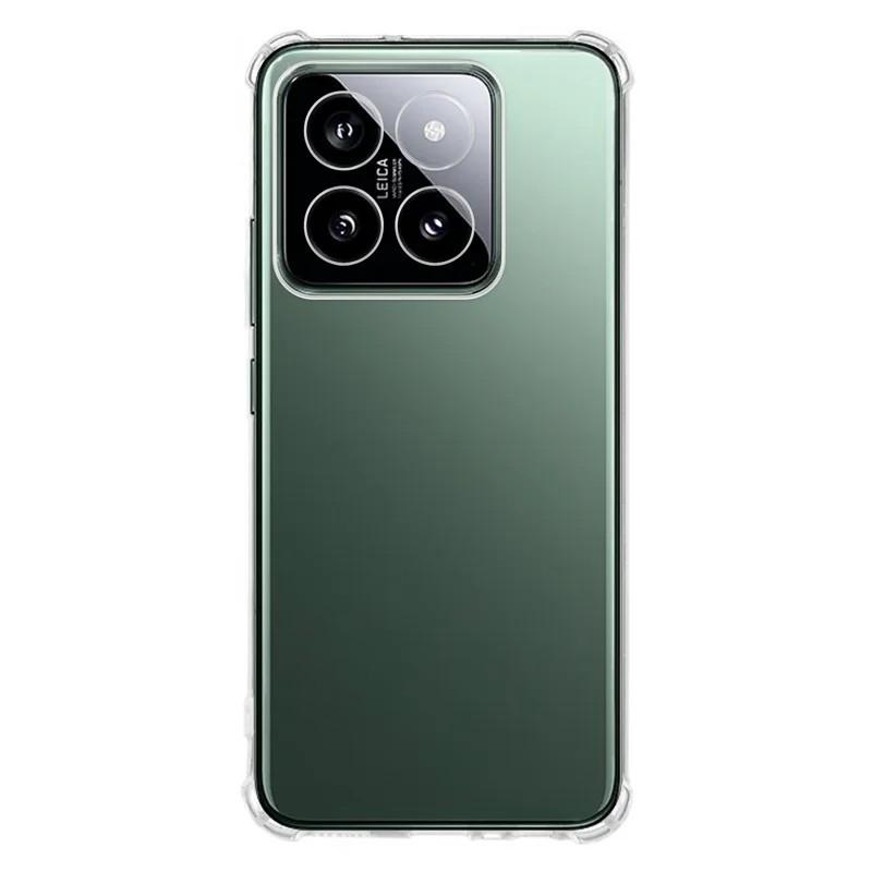 For Xiaomi 15 Pro TPU Case WANLONFENG WL3 Series 1.5mm Phone Cover with Tempered Glass Film