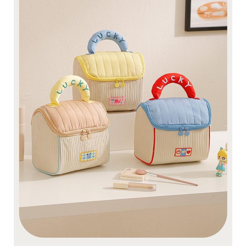 Cute Cottage Trendy News - Favorite Cloud - Feel Cosmetic Bag Travel Bag Soft Cute Portable Storage Bag Large - Capacity Household Storage Bag