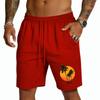 Mens Drawstring Waist Casual Shorts with Tree and Print Relaxed Fit Lightweight Breathable Fabric for Everyday Wear