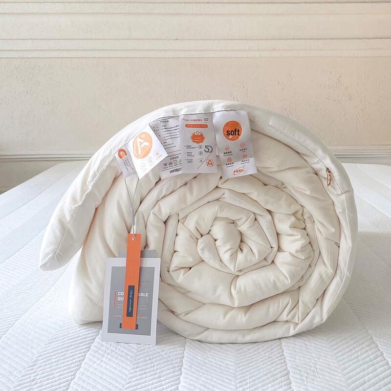 Mling Jacquard Waffle Letter Pattern Soybean Fiber Dual-Layer All-Season Duvet