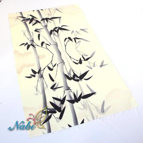 SMTA 29*49cm Knitted Fabric Cotton The Cloth Tissu Au Metre Flowers Embroidery Patchwork DIY Fabrics  1pcs Rayon Thicken