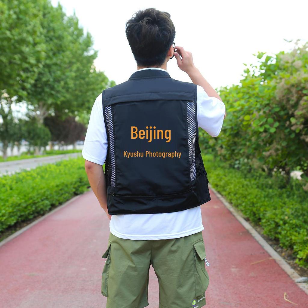 Men's Breathable Multi-Pocket Outdoor Vest for Fishing, Photography, and Workwear