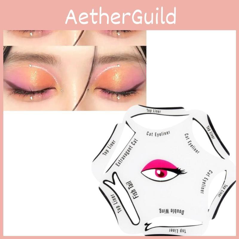 6 in 1 Eyeliner Schablone Lidschatten Guide Schnelles Make-up Schönheit Praktisches Werkzeug