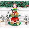 New Hand-Folded Cake Stand 3D Paper Three-Tier Snack Rack Party Supplies Halloween