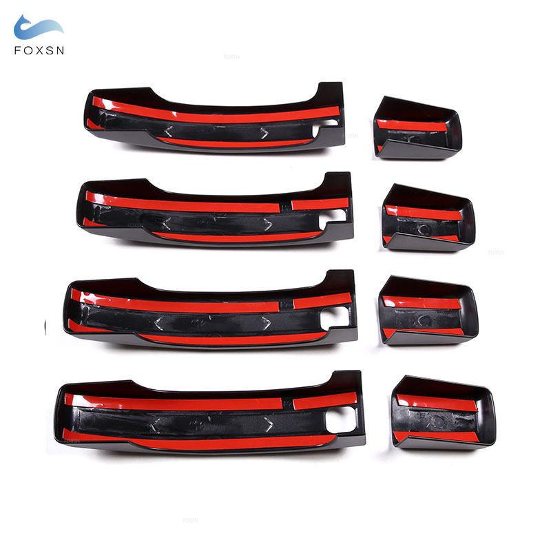 For Land Rover Range Rover Sport Discovery 4 LR4 Freelander 2 2010 2011 Glossy Black Car Exterior Door Handle Cover Decor Trim