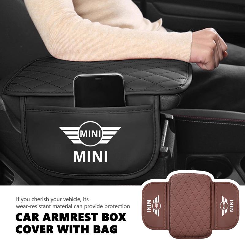 Leather Car Armrest Box Center Console Protection Storage Pad For MINI Cooper R60 R56 F56 F55 F57 F60 Countryman Convertible