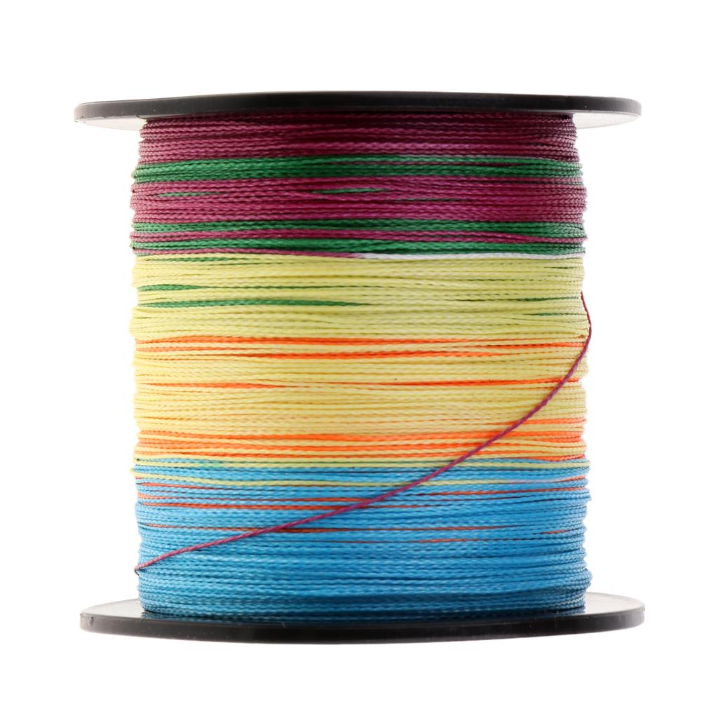 4 Strands Braid Fishing Line Multicolor PE Fiber -102lb
