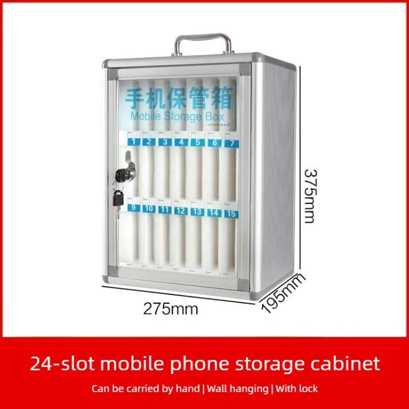 Transparent Restaurant Employee Storage Student Meeting Factory Locker Cell Phone Safe Deposit Box Portable Phone Storage Box