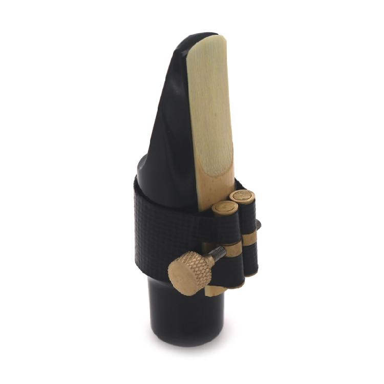Alto Sax Clarinet Mouthpiece Ligature Saxophone Clip PU Single Screw Fastener