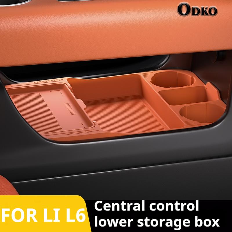 Silicone Storage Box For Li L6 Center Console Modification Anti-slip Pad Car Accessories Organizer Decoration