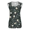 Womens Tank Top V Neck Basic Printed Casual Flowy Sleeveless Deep Side Cut Tops For Women