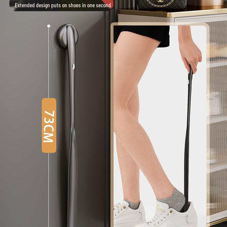 Long Handle Magnetic Shoehorn for Easy Use - Ideal for Elderly & Pregnant Individuals, No Bending Required