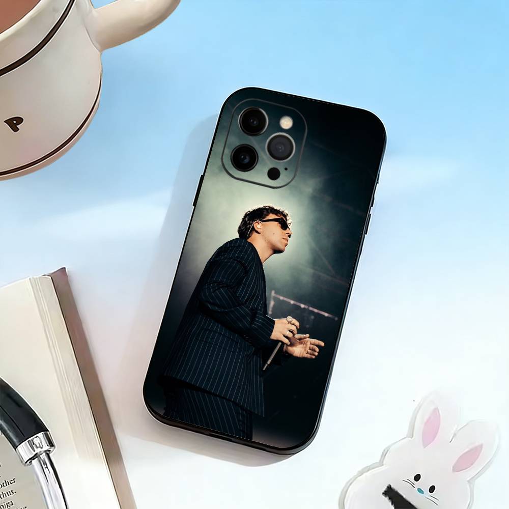 Singer Q-Quevedo Phone Case For iPhone 17, 16,15,14,13,12,11 Plus,Pro Max, Others Soft Black Cover