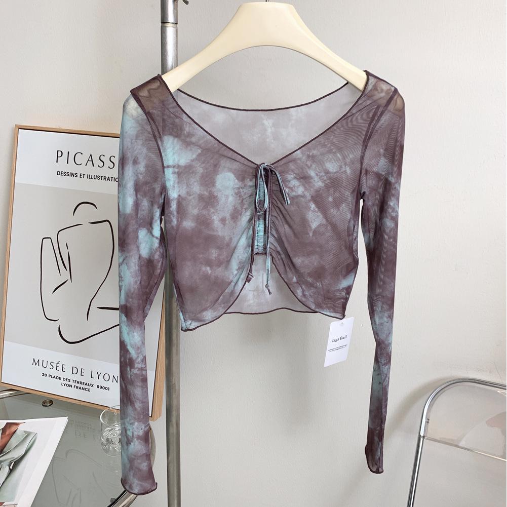 

Pure Desire Long Sleeve Yoga Top - Stretch Mesh, Breathable, Quick-drying, Slimming Fit M (50-58 kg)