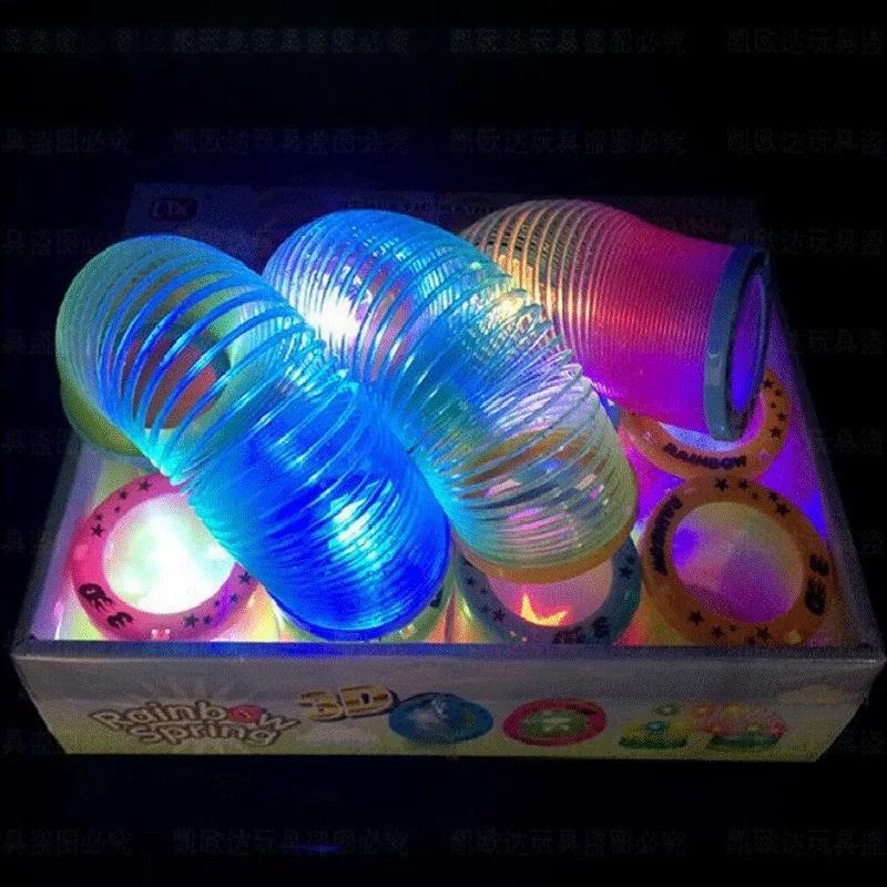 

5 шт. спиральная игра радуга сумасшедшая весна антистресс блестящая пружина игрушка для детей забавные сувениры для вечеринок на открытом воздухе для детей