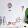 INS Macrame Rainbow Hot Air Balloon Hanging Decoration Rainbow Balloon Wall Decor for Kids Room Scandinavian Room Decor