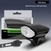 Rechargeable High-Brightness Bicycle Horn and Headlight for Night Riding, Road, and Mountain Bike Cycling